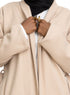 Latte RD - Ribbed L - Feather Jacket - Khotwh